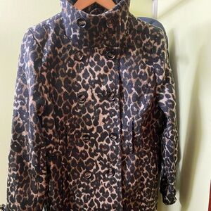 Tread & Supply Leopard print peacoat